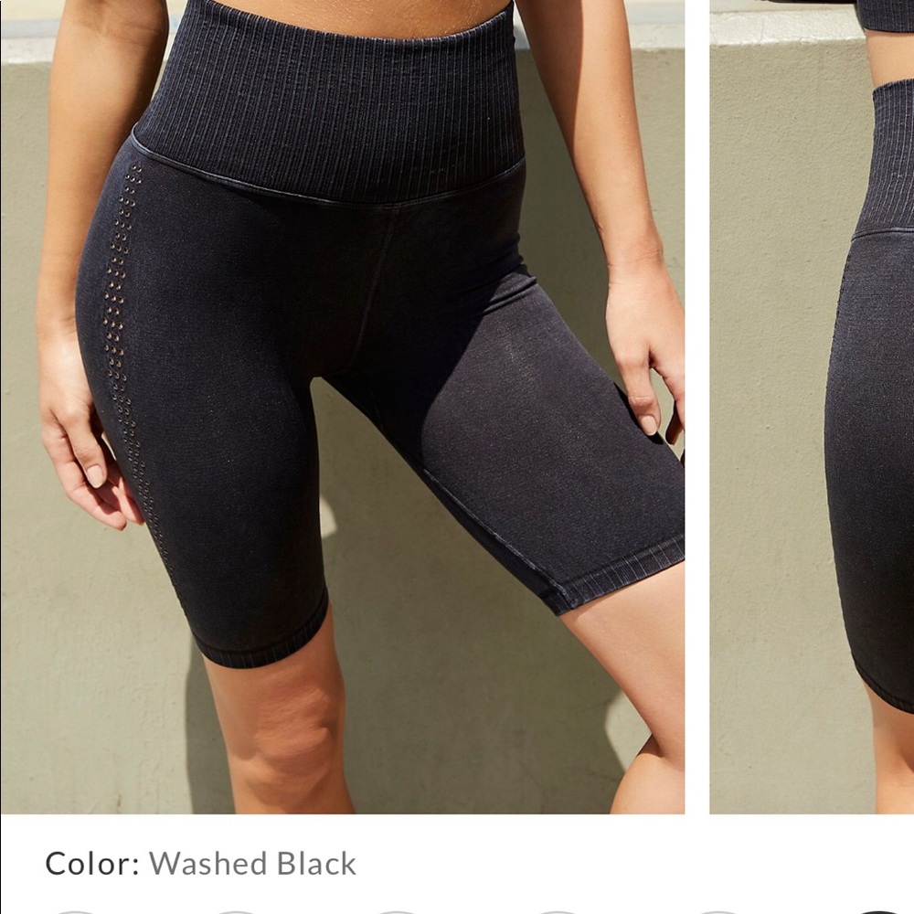 Free People Good Karma bike short wash blk SZ M/L